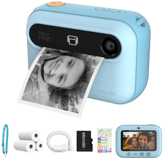 Main image of Kids Instant Print Camera, 16MP 7S Inkless Printing Insta 20, 1080P video, dual screen selfies, road trip fun, school play, birthday gift for girls ages 4-12