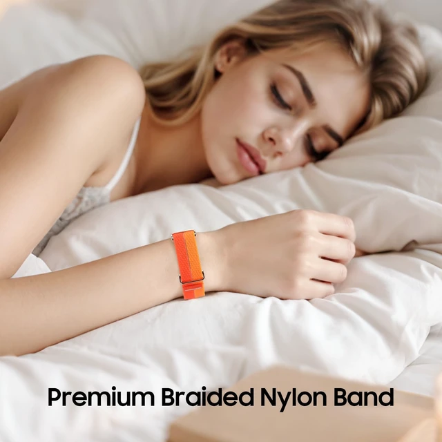 Alt view image 4 of 7 - Nylon Loop Band Compatible with Google Fitbit Air, Sport Wrist Strap Custom Fit with Secure Closure, Adjustable Hook-and-Loop, Breathable Durable, Lightweight, All-day Comfort, for Men Women