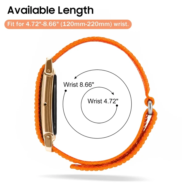 Alt view image 7 of 7 - Nylon Loop Band Compatible with Google Fitbit Air, Sport Wrist Strap Custom Fit with Secure Closure, Adjustable Hook-and-Loop, Breathable Durable, Lightweight, All-day Comfort, for Men Women