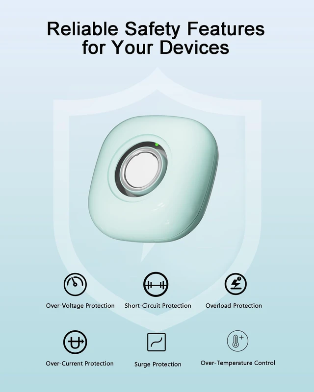 Alt view image 7 of 7 - Portable Charging Case for Oura Ring Gen 4/5 Dock, 10 Charges, Green Pocket-Sized Travel Holder Case (Sizes 615), 1-Hour USB-C Recharge, Clear LED Window, Magnetic Snap-Lock Dock Excluded
