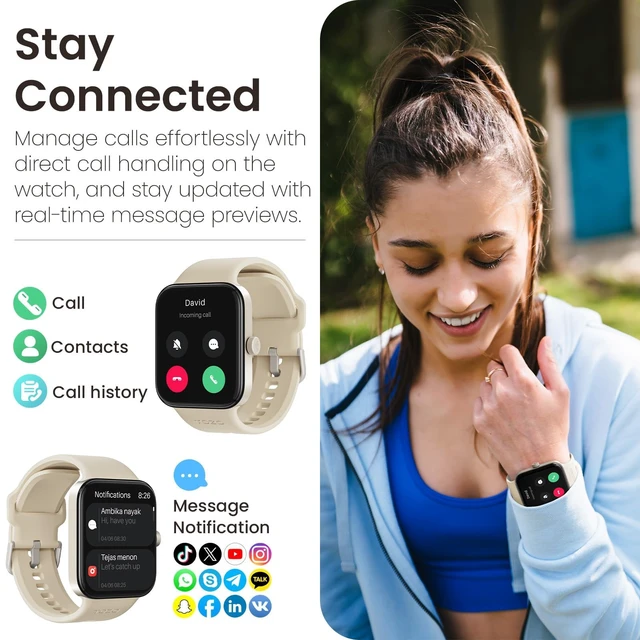 Alt view image 3 of 7 - AMOLED S4 Smart Watch 1.78" Ultra-Clear Screen for Men Women Bluetooth Call Answer Fitness Tracker, Sleep Monitor IP68 Waterproof for iOS 11.0+ Android 9.0+ Gold
