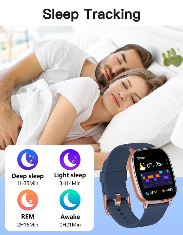 Alt view image 6 of 7 - Smart Watch for Men Women with GPS Built-in Answer/Make Call Blue 1.95" HD, for iPhone/Android Phones, Fitness Tracker Heart Rate/Sleep Monitor, Step/Calories Counter 100+ Sport, Waterproof