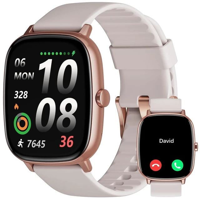 Main image of Smart Watch for Men Women with GPS Built-in Answer/Make Call Cream 1.95" HD, for iPhone/Android Phones, Fitness Tracker Heart Rate/Sleep Monitor, Step/Calories Counter 100+ Sport, Waterproof