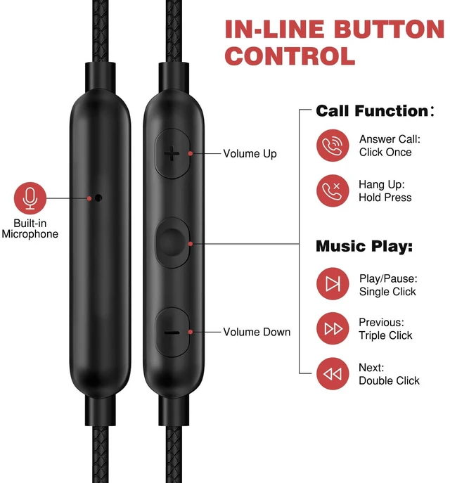 Alt view image 7 of 7 - 3.5mm Headphones 5.9 ft Long Cord Wired Earbuds with Mic, Purple Noise Isolating Earphone HiFi Stereo Clear Call Volume Control Plug in 3.5mm Jack Wired Ear Buds for Laptop Chromebook PC