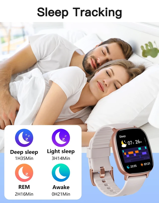 Alt view image 6 of 7 - Smart Watch for Men Women with GPS Built-in Answer/Make Call Cream 1.95" HD, for iPhone/Android Phones, Fitness Tracker Heart Rate/Sleep Monitor, Step/Calories Counter 100+ Sport, Waterproof