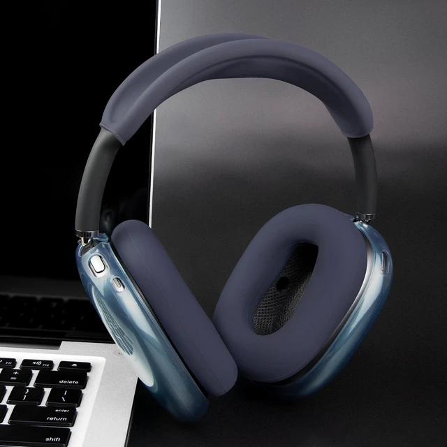 Alt view image 7 of 7 - Protective Kit for AirPods Max 2/1 (2026/2024/2020, USB-C/Lightning), Headband Cover + TPU Case Protector + Silicone Ear Pad Covers, Sweatproof, Washable, Anti-Scratch (Navy Blue)