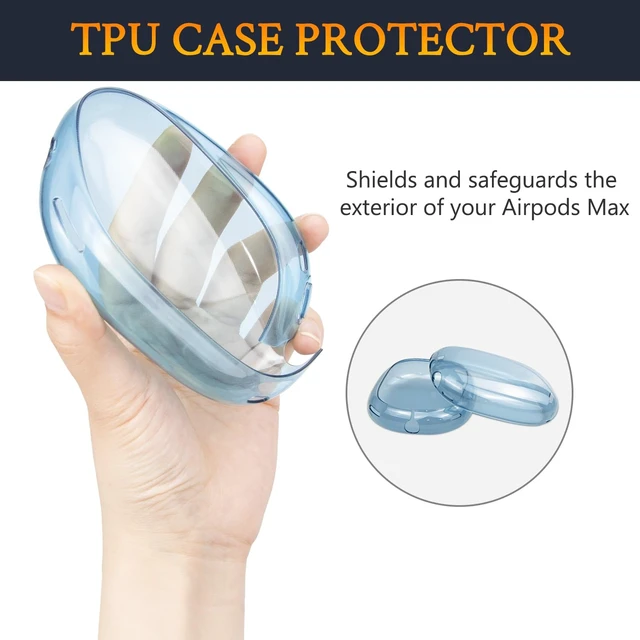 Alt view image 5 of 7 - Protective Kit for AirPods Max 2/1 (2026/2024/2020, USB-C/Lightning), Headband Cover + TPU Case Protector + Silicone Ear Pad Covers, Sweatproof, Washable, Anti-Scratch (Navy Blue)