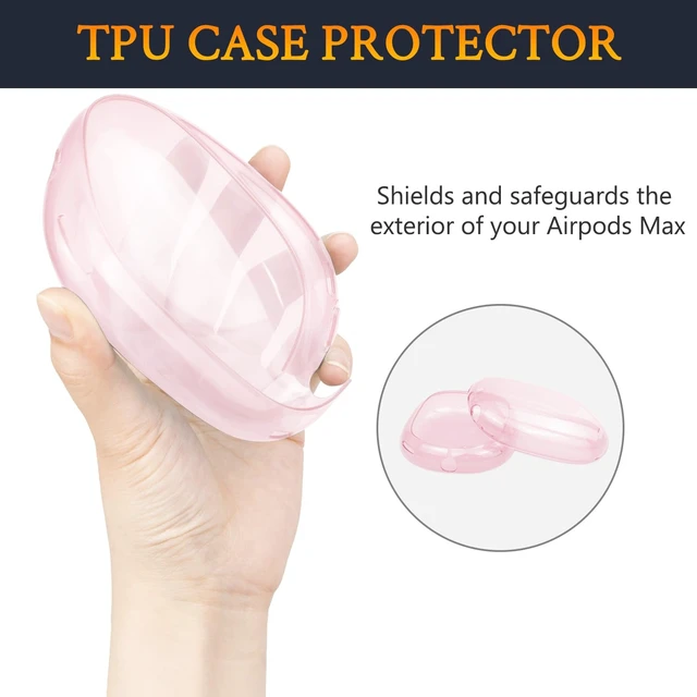 Alt view image 5 of 7 - Case Cover Kit for (AirPods Max 2/1) - Pink Sweat Proof Kit (Headband Cover + TPU Case Protector + Silicone Ear Covers) for Gym Exercise, Easy to Clean