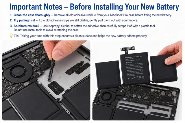 Alt view image 6 of 7 - A2159 A1708 Battery Replacement for MacBook Pro 13 inch A1708 (Late 2016, Mid 2017) A2159(2019) A2289(2020) A2338(2020,2022) A1713 A2171 Battery