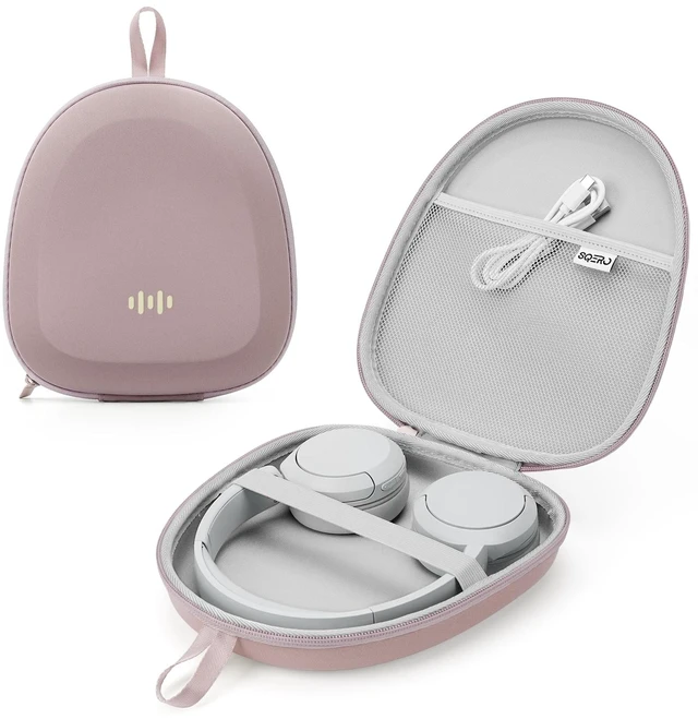 Main image of Headphone Case Hard Shell Super-Slim for Sony/JBL/Bose/Soundcore Anker Fits BERIBES KVIDIO TOZO JLab Over-Ear Headphones, Universal Portable Travel Organizer Bag