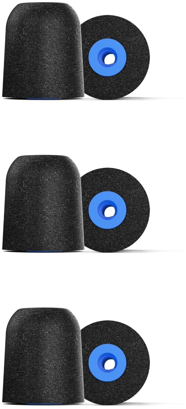 Main image of P-Series Memory Foam Replacement Ear Tips, Black, Large (3 Pairs) For Etymotic, NuForce, ISOtunes PRO, Q-Jays, & More, Superior Noise Isolation, Ultimate Comfort, Secure Fit
