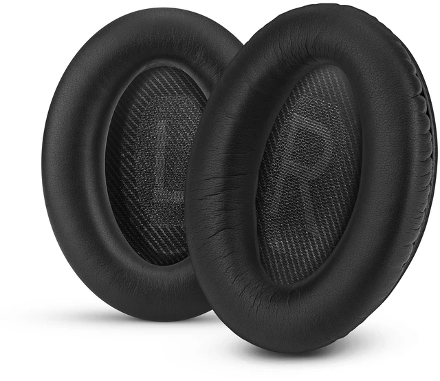 Main image of Replacement Earpads for Bose QuietComfort 35 (QC35) & 35 II (QC35 ii) Headphones, with Memory Foam, Leather & Added Thickness for Better Comfort & Noise Isolation