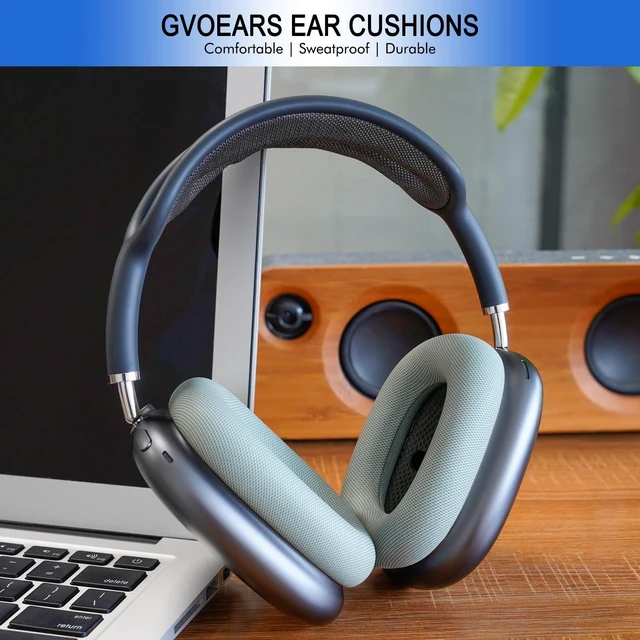 Alt view image 6 of 7 - Replacement Ear Cushions for AirPods Max - Upgraded Ear Cups Cover for Apple AirPods Max Headphones, GVOEARS Earpad Sweatproof (Green)