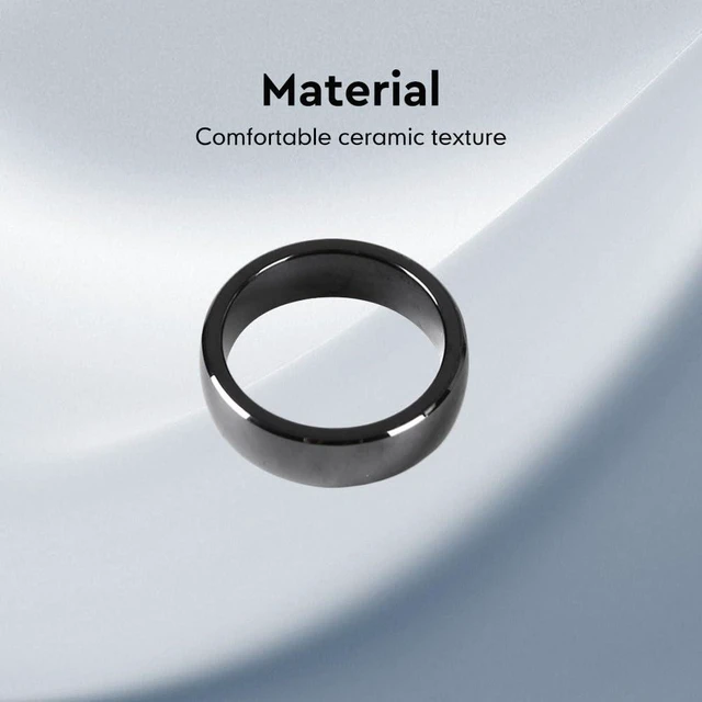 Alt view image 7 of 7 - Tesla Smart Ring Tesla Key Ring Accessories Key Card Model 3/Y Key Fob Replacement Ceramic RFID Smart Ring for Tesla Model 3 & Model YUS Size 7
