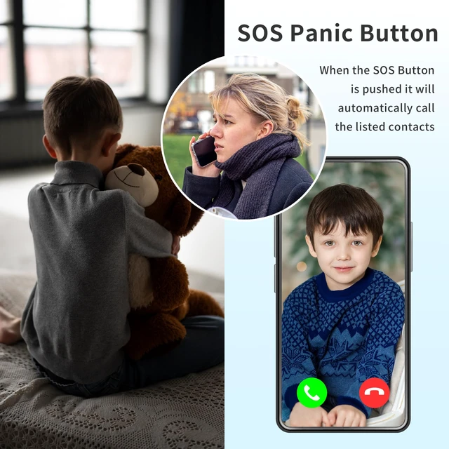 Alt view image 4 of 7 - Kids Smart Watch with GPS Tracker,GPS Watch for Kids with Video Call Voice Chat Alarm SOS Camera Pedometer Stopwatch Caculator Flashlight Smart Watch for Kid Age 5-12