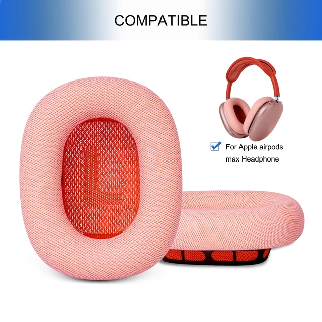 Alt view image 2 of 7 - Replacement Ear Cushions for AirPods Max 1 & 2 Generation Apple Headphones Upgraded Ear Pads APM Cups Cover for Workout with Silicone Gel (Pink)
