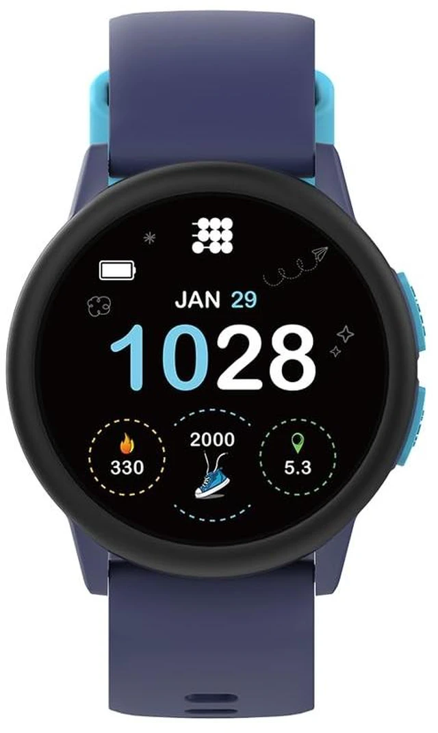 Main image of Hero Gen 4 Smart Watch with Apple Find My & Android Find Hub Blue 1.27" IPS Display, IP68 Water Resistant, Heart Rate & SpO2 Monitoring, Sleep Tracking, Bluetooth 5.3 and USB Charging