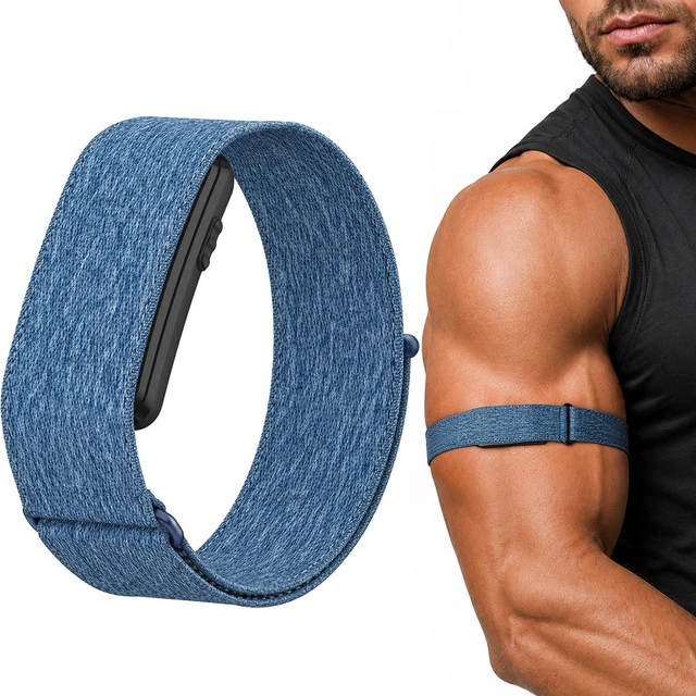 Main image of Bicep Band Compatible with Garmin CIRQA, Adjustable Nylon Arm Strap Upper Arm Wear Breathable Nylon Adjustable Fit Quick Release Washable