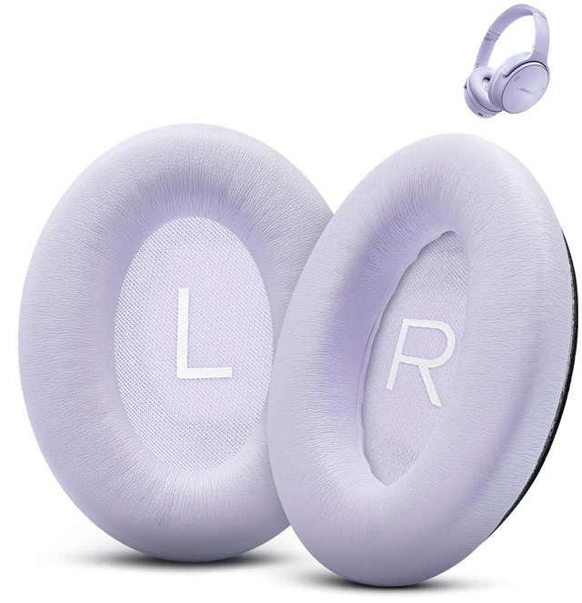 Main image of Ear Pads Replacement for Bose QuietComfort 45 (QC45) - Earpad Cushions for QuietComfort SE (QC SE) Wireless Over-Ear Headphones with Premium Protein Leather and Memory Foam Chilled Lilac