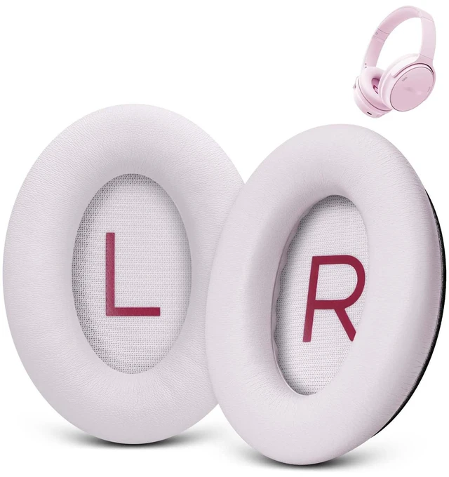 Main image of Ear Pads Replacement for Bose QC45 & QC & SE & QC Wireless - Petal Pink for QuietComfort 45 & QuietComfort SE & Quiet Comfort Wireless with Premium Protein Leather, Noise Isolation Memory Foam