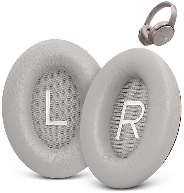 Main image of Ear Pads Replacement for Bose QuietComfort 45 (QC45) - Earpad Cushions for QuietComfort SE (QC SE) Wireless Over-Ear Headphones with Premium Protein Leather and Memory Foam Sandstone