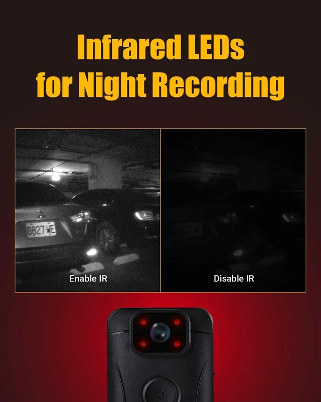 Alt view image 3 of 7 - 64GB DrivePro Body 10 Action Camera, with Night Vision with Audio and Video Recording, Wi-FI, EIS, Bluetooth, IP67 Weatherproof for Personal Civilians & Security