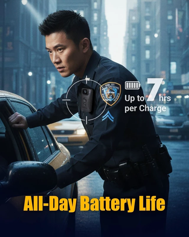 Alt view image 4 of 7 - 64GB DrivePro Body 10 Action Camera, with Night Vision with Audio and Video Recording, Wi-FI, EIS, Bluetooth, IP67 Weatherproof for Personal Civilians & Security