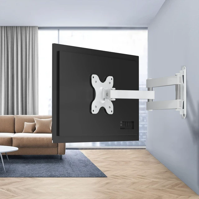 Alt view image 7 of 7 - TV Wall Mount, Bracket for Most 13-32 inch LED, LCD Monitor and Plasma TVs, Max VESA 100x100mm by, White (MA1330W)