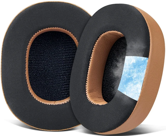 Main image of Cooling-Gel Replacement Earpads for Skullcandy Hesh 3/ANC/Evo & Crusher Wireless/540/ANC/Evo & Venue ANC Over-Ear Headphones, Ear Pads Cushions with Ice Silk Fabric - Brown