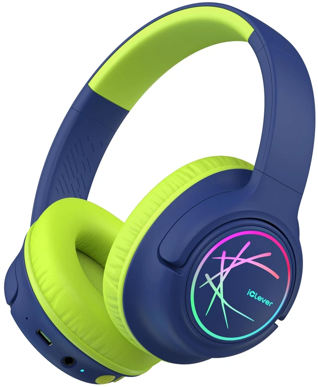 Main image of BTH18 Kids Bluetooth Headphones LED Lights for Toddler Boys Girls SafeSound Tech, 43H Playtime Stereo Sound, USB C Charging AUX Cable, Over Ear Kids Headphones Wireless for iPad/Tablet/Travel