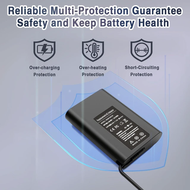 Alt view image 5 of 7 - 65W Laptop Charger for Dell Latitude 5400 7480 7490 5480 5590 5500 5490 5580 7280 7290 7390 7400 E5400 E5420 E5450 E5470 E5570 E6420 E6430 E6540 E7470 E7480 AC Adapter Power Cord