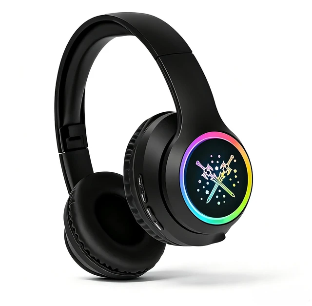 Main image of Boys Headphones, Sword Light up Headphone, Kids Bluetooth Headphones Wireless for Boys Girls Toddler Fire Tablet/Laptop/Pad/Schoo (Black Sword)