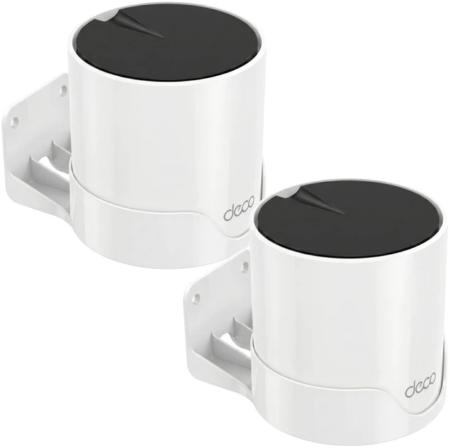 Main image of Wall Mount Holder for Tp-Link Deco x55 AX3000 WiFi 6 Mesh System, Wall Mount Stand Bracket for Tplink Deco Router x55/AX3000/X20/X50/X60/X4300 Pro/X5000/X5400 Pro/W3600/W4500/W6000 (2 Pack)