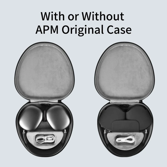 Alt view image 5 of 6 - Ultra-Slim AirPods Max Case Smart Case for Apple AirPods Max with Auto Sleep Mode, Travel Carrying Protective Headphone Accessories for AirPods Max 1st & 2nd Generation, Gray