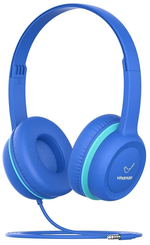 Main image of Kids Headphones, Wired Headphones for Kid with Safe Volume Limiter, Kid Headphone with Cord 3.5mm Jack, On-Ear Girls Boys Toddler Headphone for School