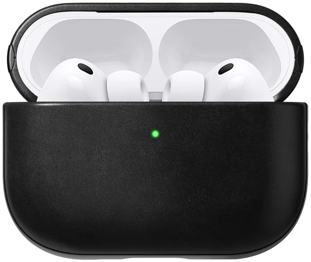 Main image of Airpods Pro 3 Case in Black Horween Leather, AirPods Pro 3rd Gen Case Cover, Compatible with AirPods Pro Case 3rd Gen, Case Cover, Qi and MagSafe Charging