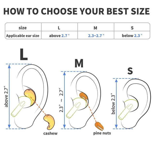 Alt view image 4 of 5 - Ear Hooks 2 Pairs for AirPods Pro 2 & 1, AirPods 4 & 3, Anti-Slip Comfortable Fit, Ergonomic Design, Accessories (Small, White)