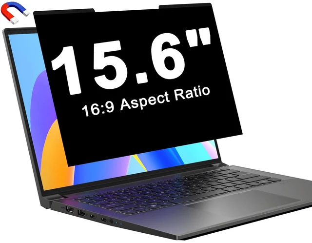 Main image of Laptop Privacy Screen 15.6 Inch Magnetic(16:9 Aspect Ratio) Removable