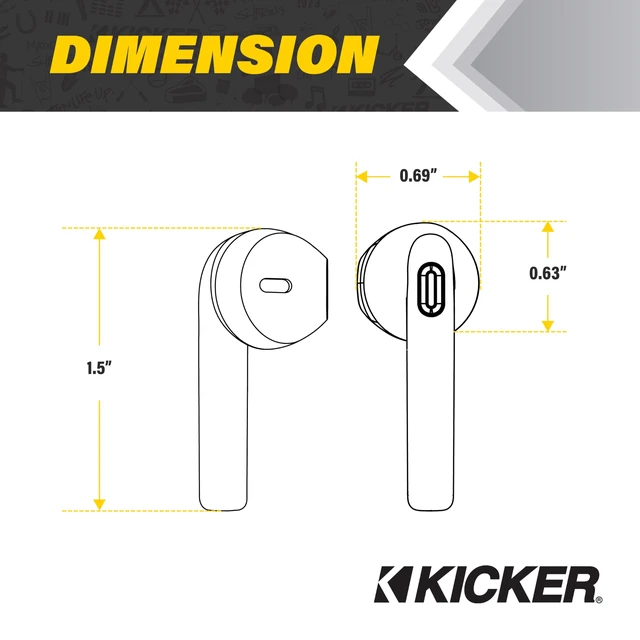 Alt view image 3 of 6 - TWS1 True Wireless Earbuds, Bluetooth Earbuds with Microphone, Wireless Earphones for Android and iOS, Fast-Charging Case for USB-C with 20 Hours of Playtime