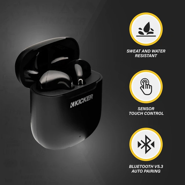 Alt view image 4 of 6 - TWS1 True Wireless Earbuds, Bluetooth Earbuds with Microphone, Wireless Earphones for Android and iOS, Fast-Charging Case for USB-C with 20 Hours of Playtime