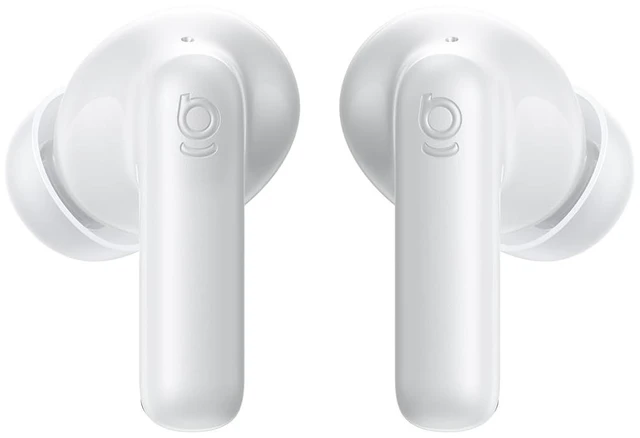 Main image of Bass BP1 Ultra Noise Cancelling Wireless Earbuds, White -55 dB Real-Time Adaptive Noise Cancelling, LDAC Hi-Res Sound, Fast Pair, 6-Mic AI Clear Calls, 65H Playtime, BT 6.0