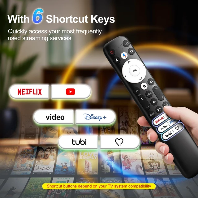 Alt view image 5 of 7 - for Hisense-Google-TV Voice Remote Replacement Universal fit for Hisense 2022-2026 Mini-LED ULED 4K Google TVs