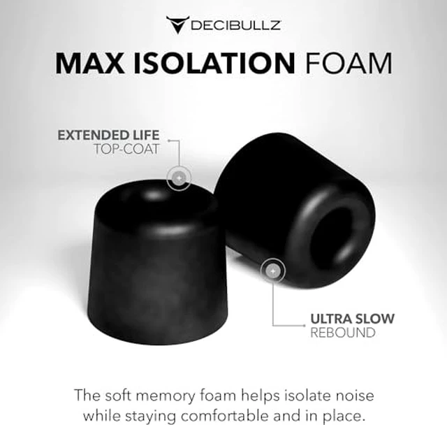 Alt view image 2 of 4 - Custom Molded Memory Foam Earbud Tips 5 Pairs Small Comfortable Ear Bud Replacement Tips for Earphones & Earplugs (Pack of 2)