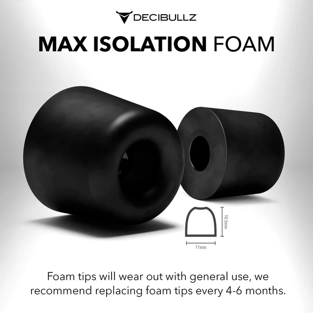 Alt view image 4 of 4 - Custom Molded Memory Foam Earbud Tips 5 Pairs Small Comfortable Ear Bud Replacement Tips for Earphones & Earplugs (Pack of 2)