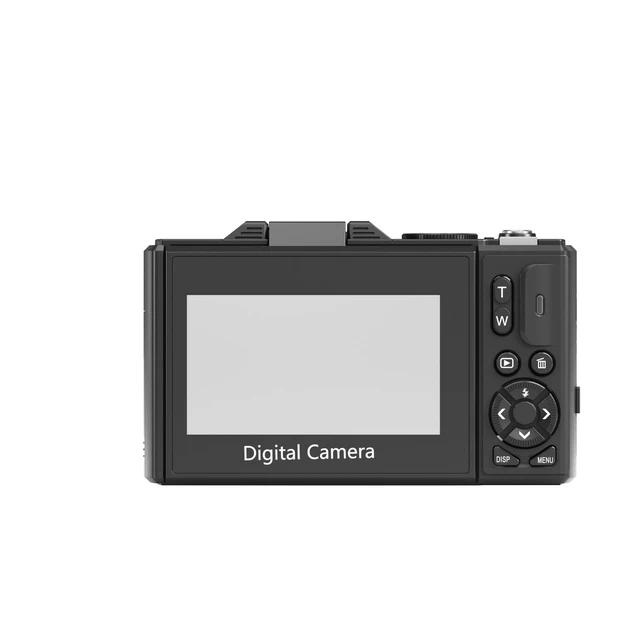 Alt view image 3 of 7 - 5K Digital Camera, 75MP Vlogging Camera for YouTube, Black WiFi, 3" flip screen, 18X zoom, 31 filters, beauty, 32GB, 1 battery; AF, webcam, time-lapse, slow-mo, smile shot, self