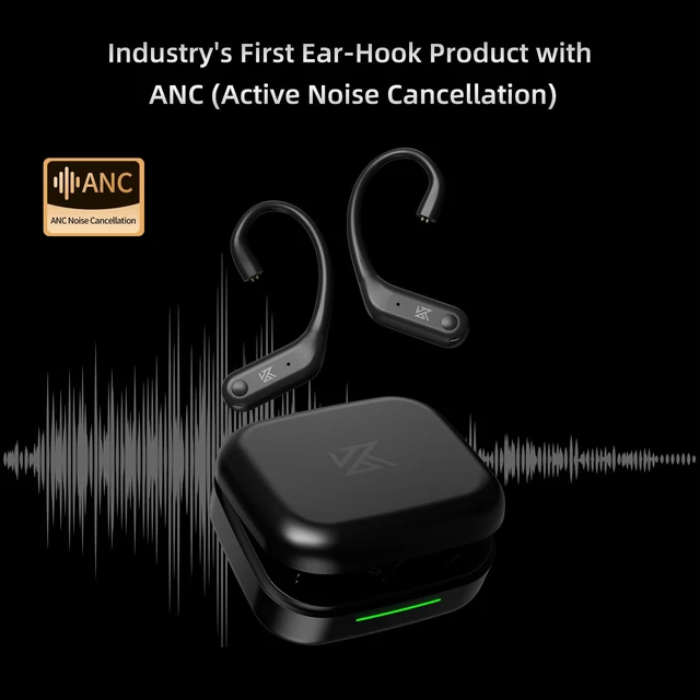 Alt view image 6 of 7 - AN01 True Bluetooth 5.4 Earhook, Wireless Adapter for in-Ear Monitor 4 Mic AI ANC, 0.75/0.78mm 2Pin Connector with Charging Case, Supports Fingertip Controls & LDAC SBC