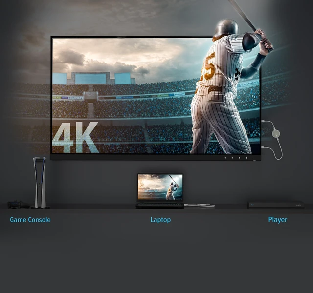Alt view image 2 of 7 - ScreenCast 4K Wireless HDMI Transmitter and Receiver, Wireless HDMI Extender, Support 4K30Hz / 1080p60Hz, 2.4/5GHz, from Laptop/PC/Player/TV Box to Monitor/Projector/TV (JVAW75)