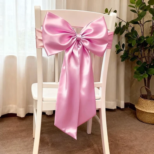 Alt view image 4 of 7 - Pink Bow Decor 2 Pack, Large Small Size Bow Wall Decor Coquette Pink Bow Backdrop For Girls Room, Two Size Bow Decorations For Birthday Bachelorette Baby Shower Bridal Shower