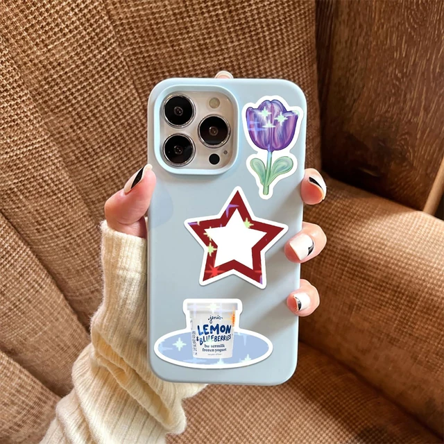 Alt view image 5 of 5 - 600PCS Aesthetics Stickers, Holographic Aesthetic Stickers for Water Bottles, Y2K Aesthetic Sticker for Laptop Daily Planner Phone Decal Girls Teens