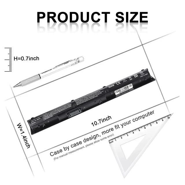 Alt view image 2 of 7 - RI04 RI06XL Notebook Battery Compatible with HP ProBook 450 455 470 G3 Envy 15-Q001TX Laptop Series Fit P/N Spare 805294-001 811063-421 805047-851 P3G15AA HSTNN-DB7B HSTNN-PB6Q